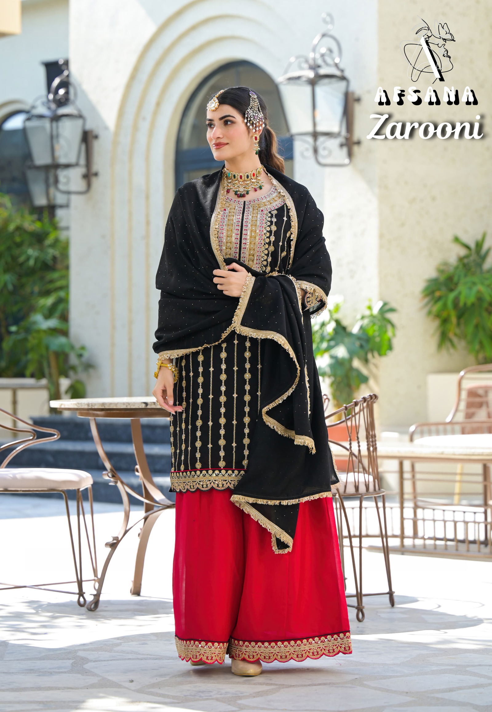 Zarooni By Afsana Blooming Vichitra Embroidery Readymade Suits Orders In India